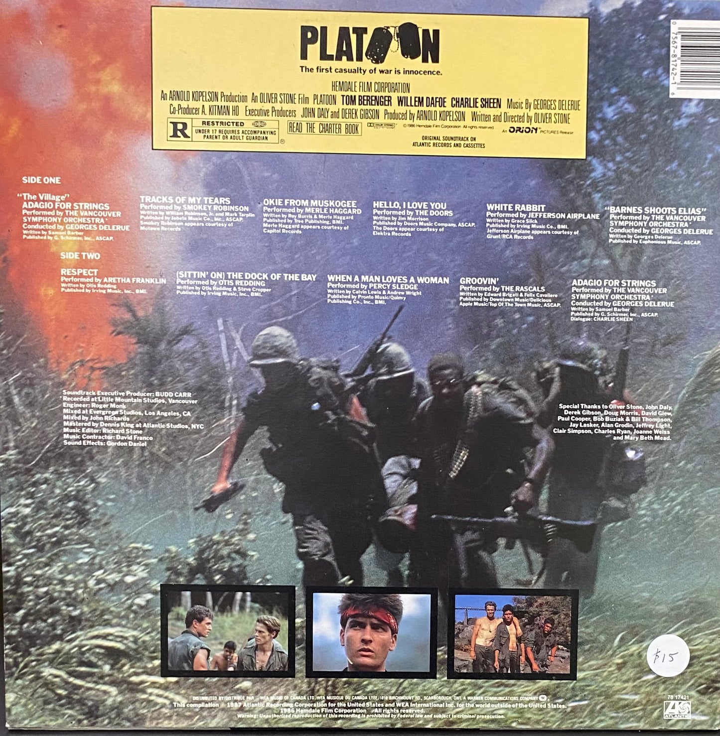 Various — Platoon Original Motion Picture Soundtrack