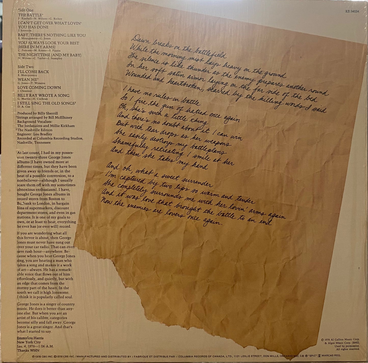 George Jones — The Battle