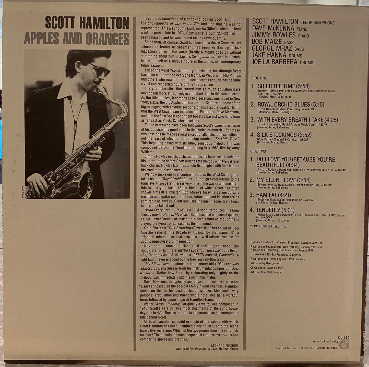 Scott Hamilton — Apples And Oranges