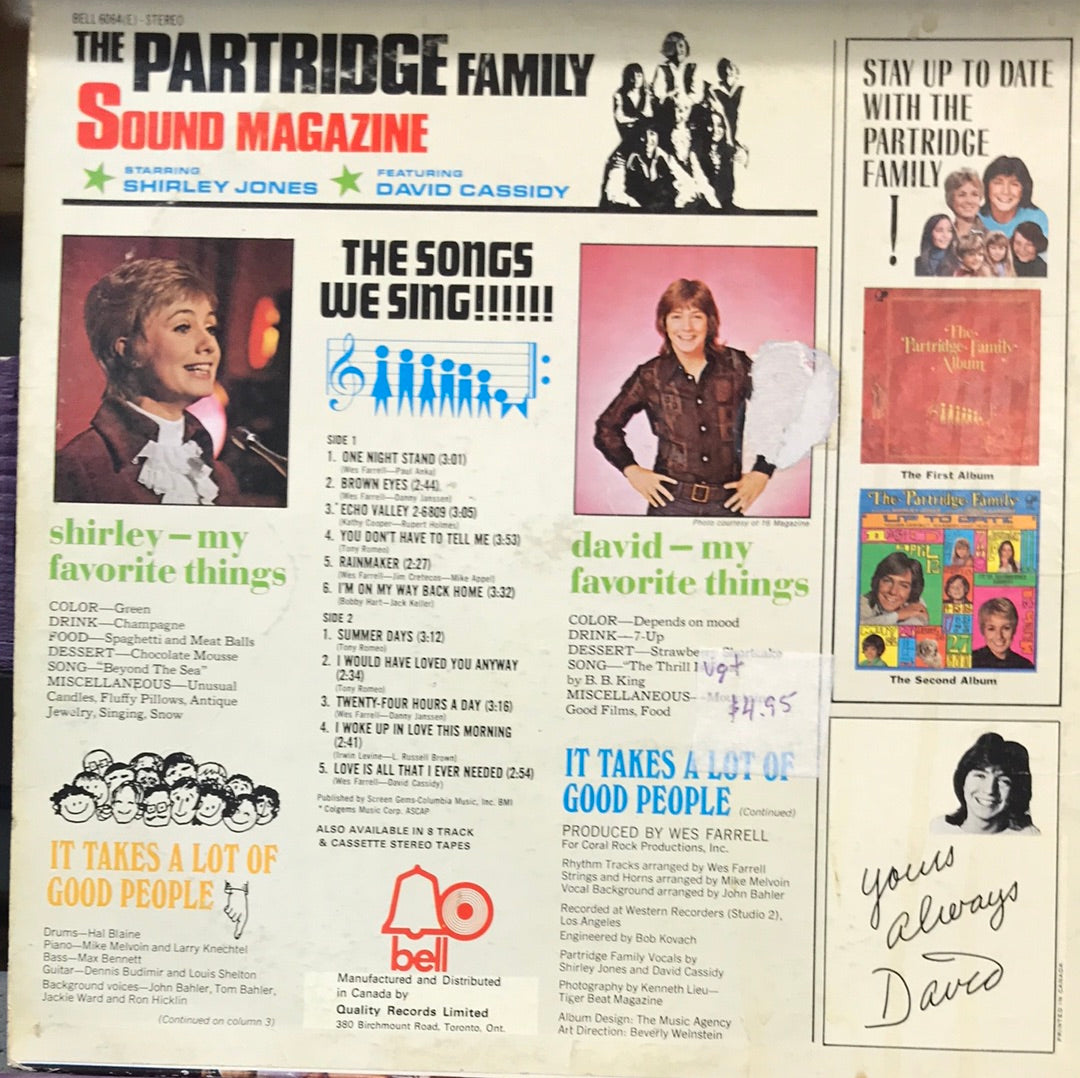 - The Partridge Family-Sound Magazine - Vinyl Record -