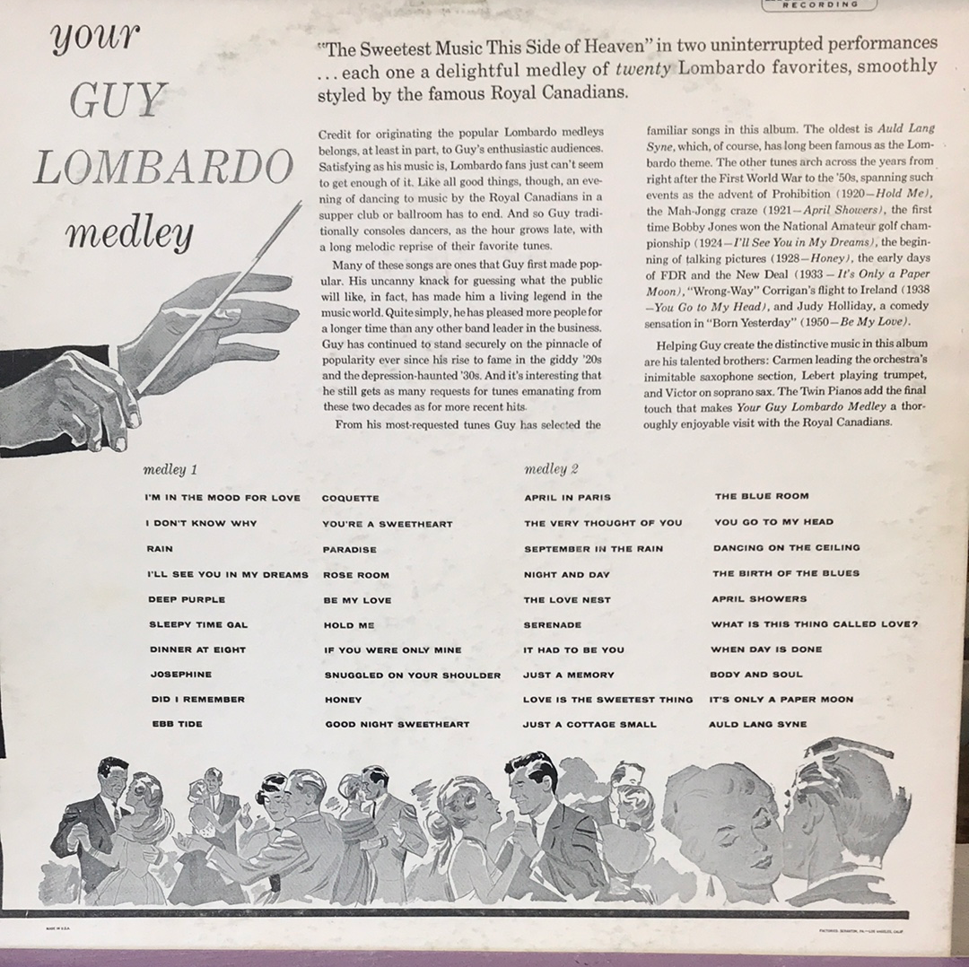 - Your Guy Lombardo Medley - Vinyl Record -