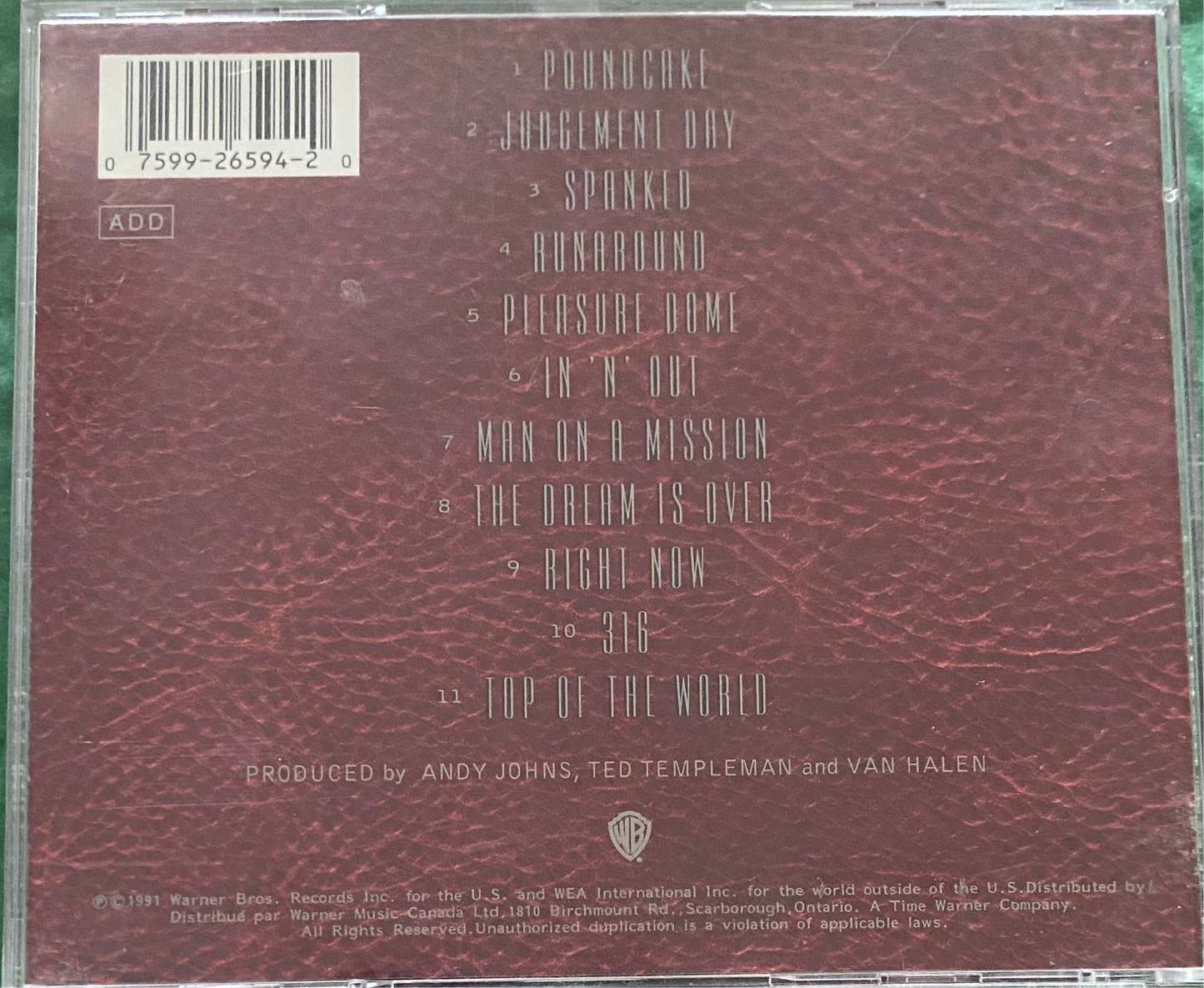 Van Halen — For Unlawful Carnal Knowledge