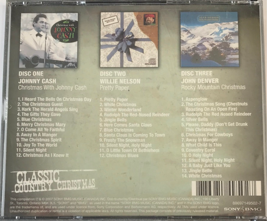 Johnny Cash, Willie Nelson and John Denver — Classic Country Christmas