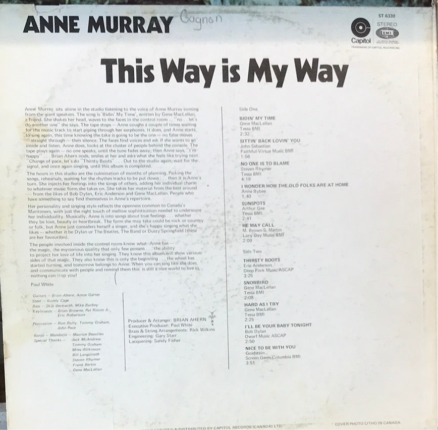 Anne Murray - This Way Is My Way
