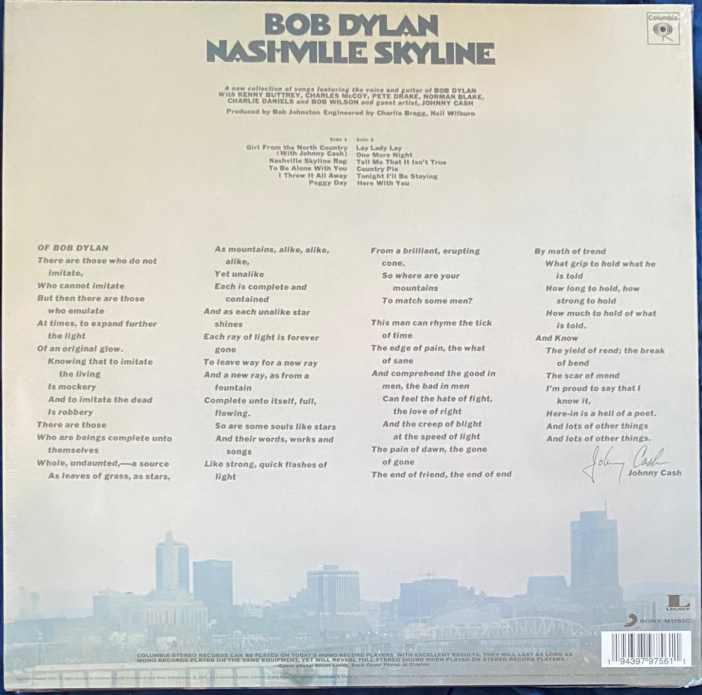 Bob Dylan — Nashville Skyline