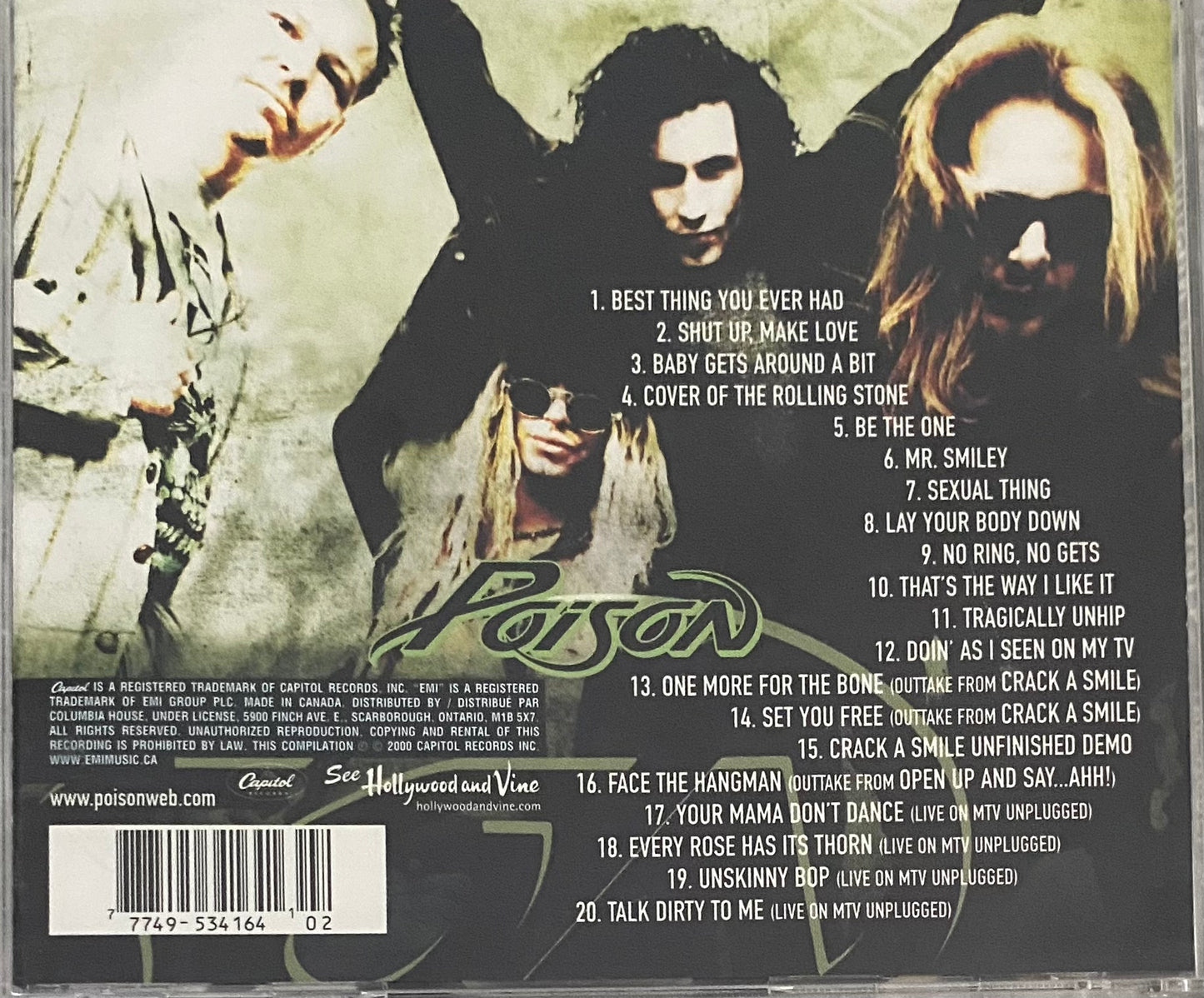 Poison — Crack A Smile . . . And More!