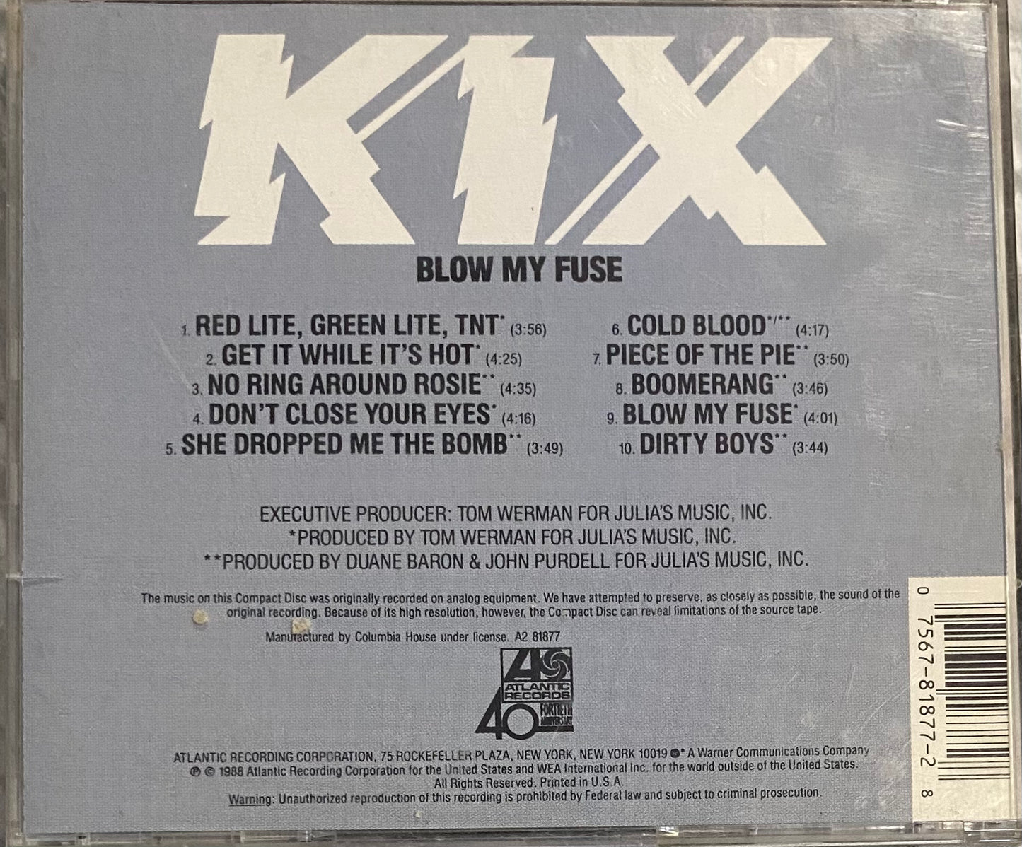 Kix — Blow My Fuse
