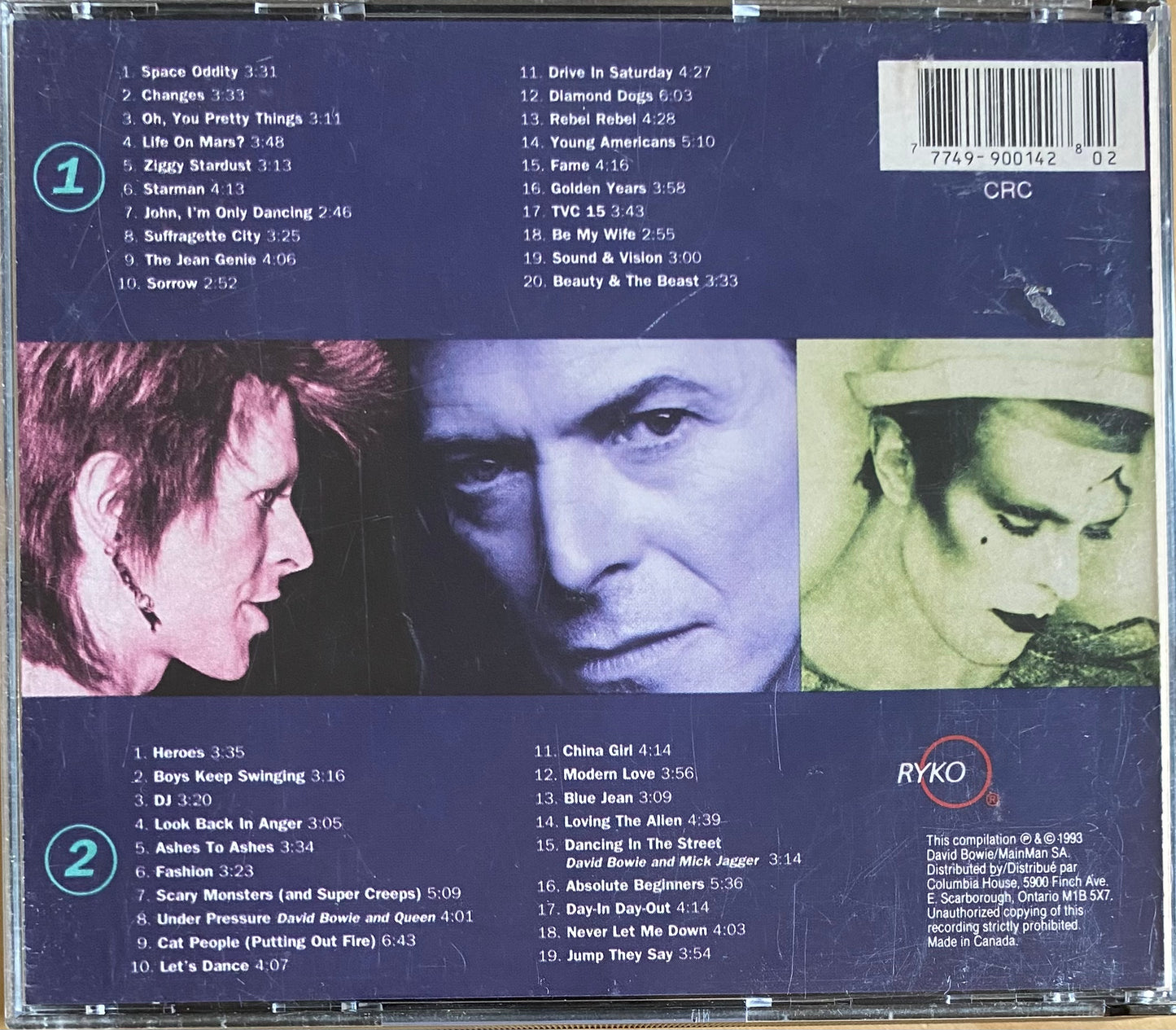 David Bowie — The Singles 1969 To 1993