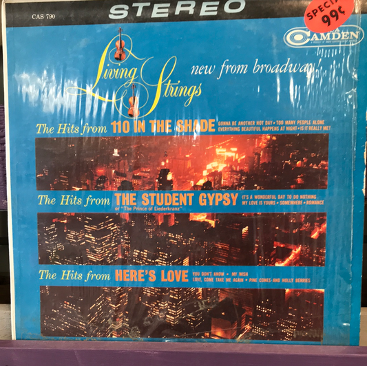- Living Strings - New from Broadway - Vinyl Record -