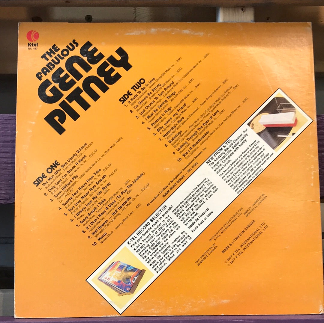 - The Fabulous Gene Pitney - Vinyl Record -