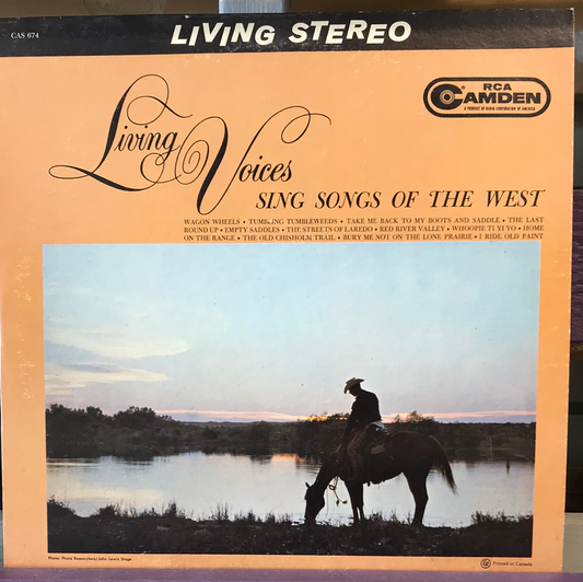- Living Voices - Sing Songs of the West - Vinyl Record -