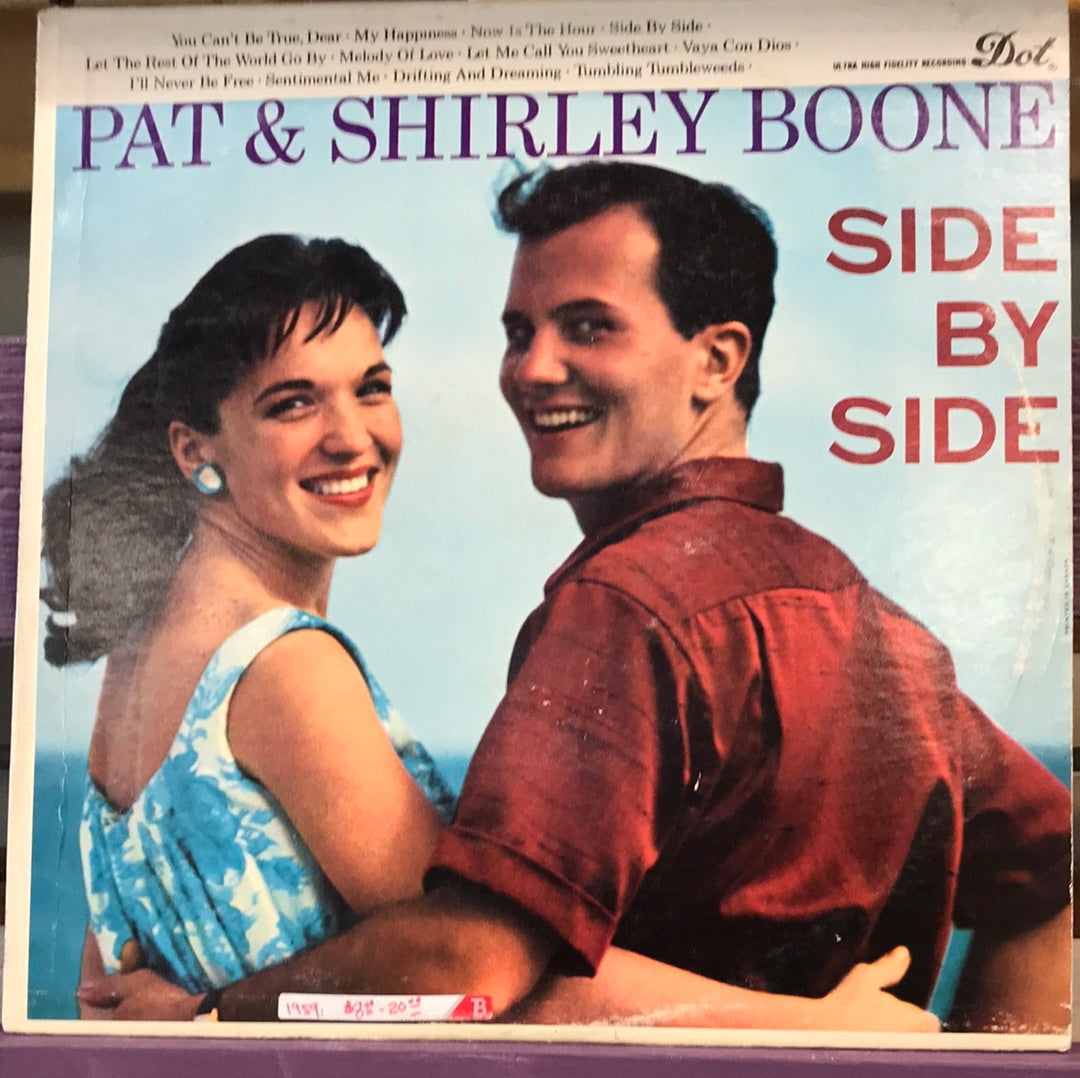 - Pat & Shirley Boone Side By Side - Vinyl Record -