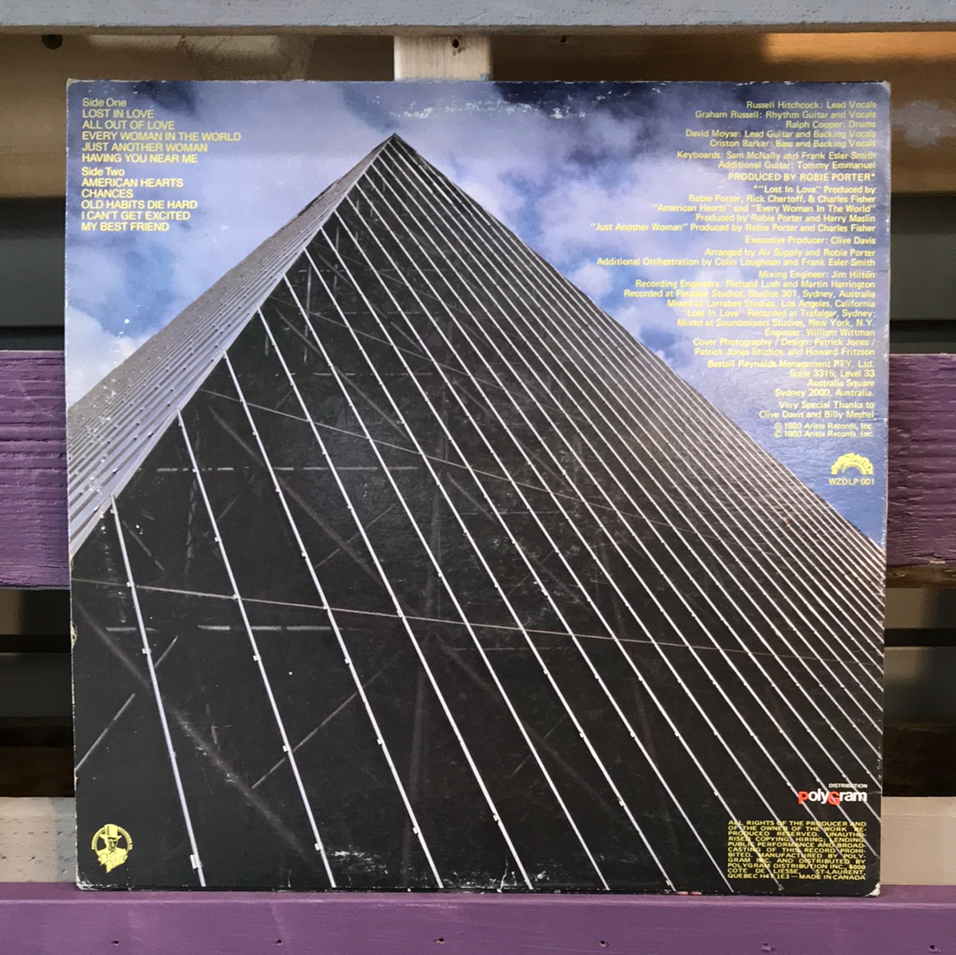 - Air Supply - Lost In Love - Vinyl Record -